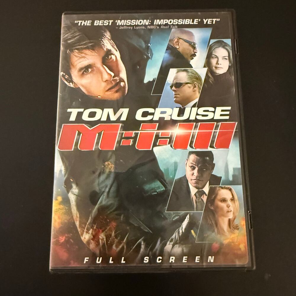 Mission: Impossible III 3 DVD Full Screen Edition Tom Cruise Action Movie